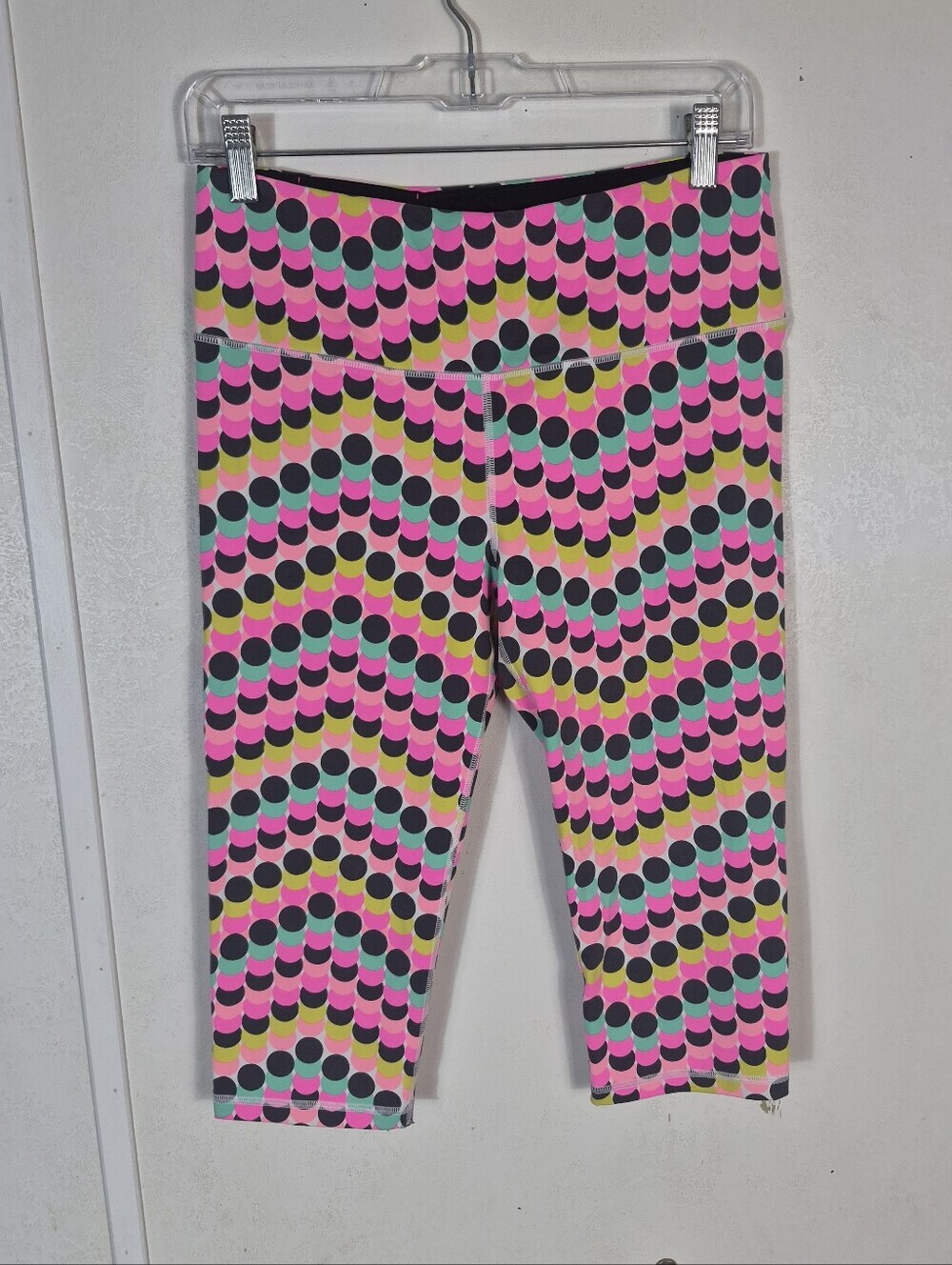 VSX Victoria's Secret Sport VS Knockout Crop Leggings Polka Dot Medium